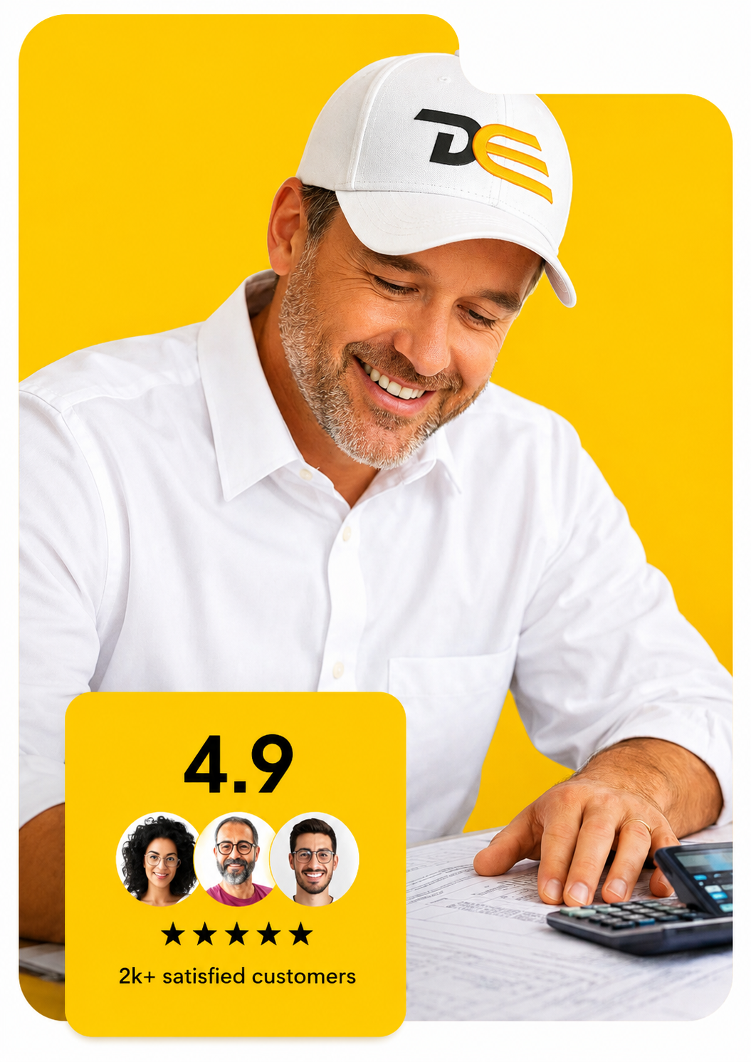 DEKR client reviewing a priced estimate